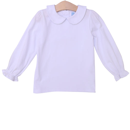 Peter Pan Collar LS Shirt - 01579