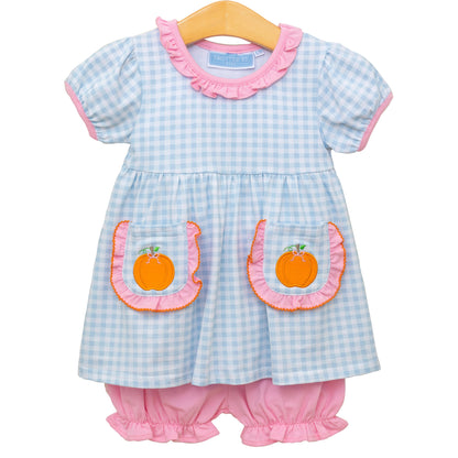 Pumpkin S/S Bloomer Set