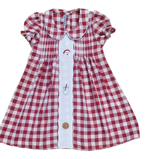 Santa & Cookie Emb. Dress