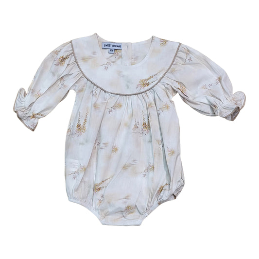 Olivia Orchid Floral Taupe Bubble