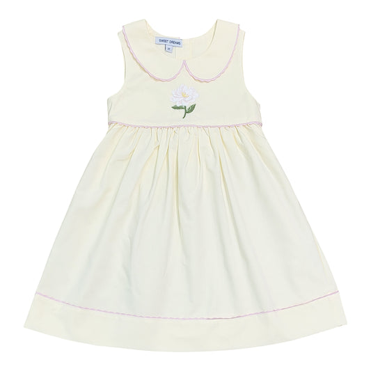 Magnolia Emb. Yellow Dress