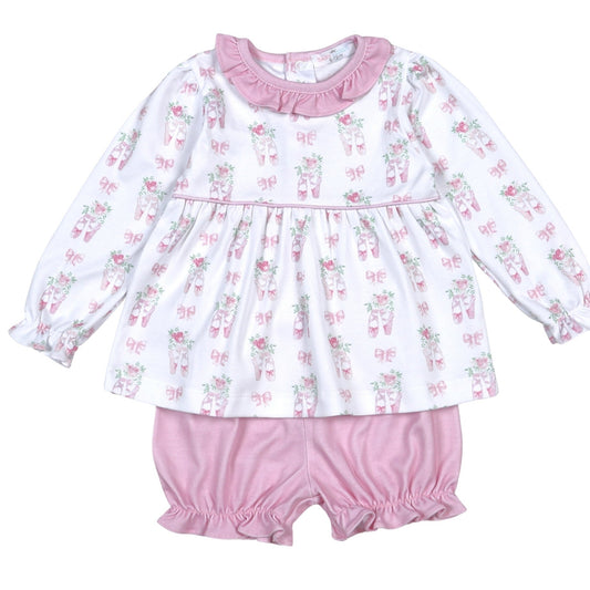 Twinkle Toes Pima Bloomer Set