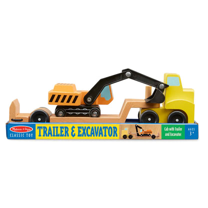 Trailer & Excavator Wooden Set