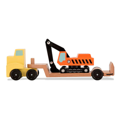 Trailer & Excavator Wooden Set