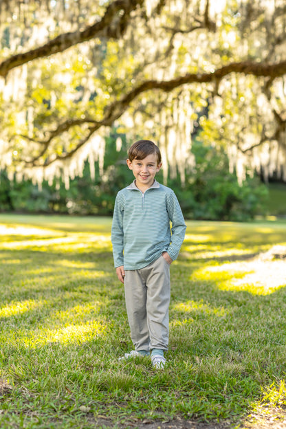 Tucker Pullover Set/Sage-Beige/3089