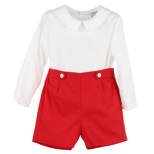 Classic Tabs Boy Set - Red