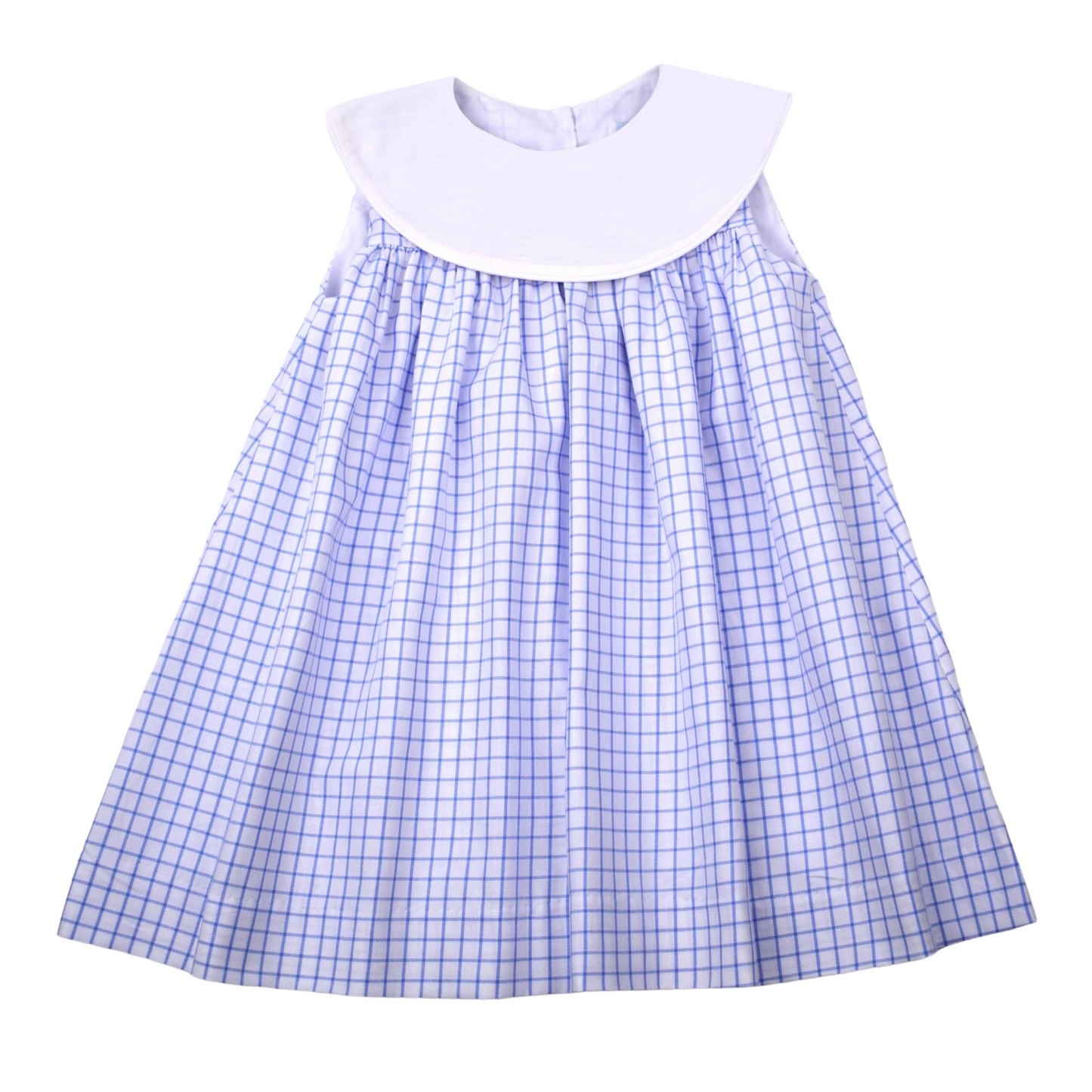 Collar Dress - Blue Check