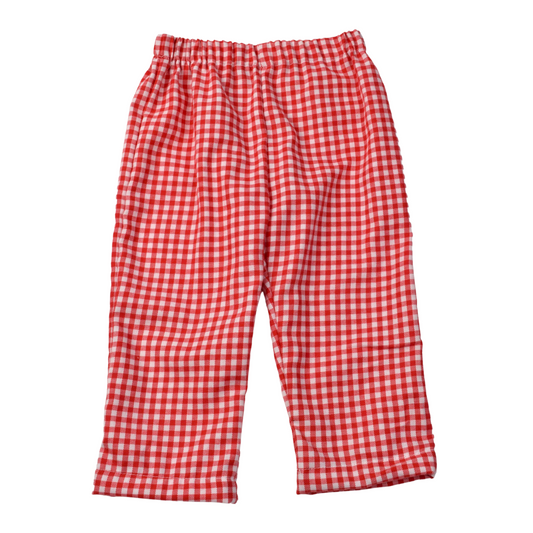 Red Check Pants - 72026