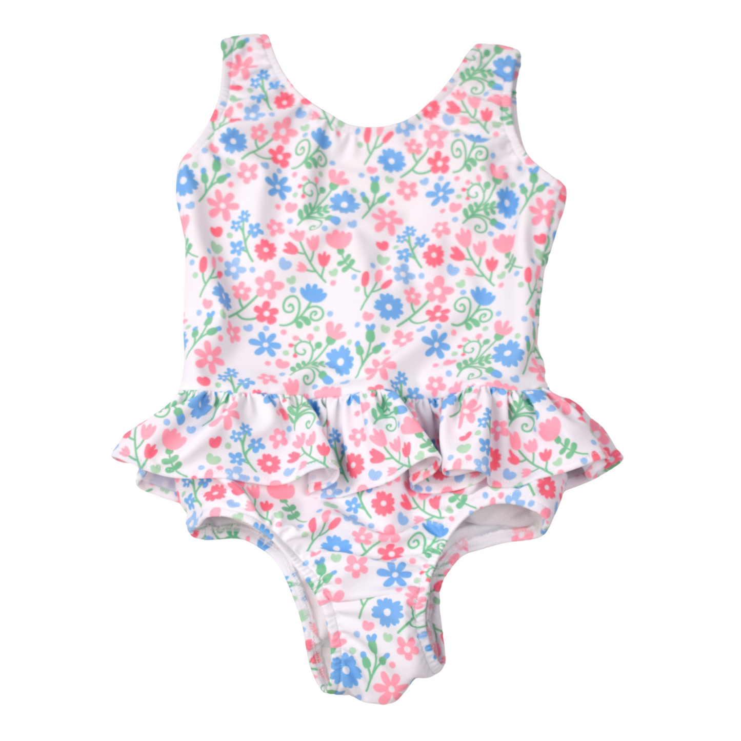 Ruffle Swimsuit - Flower