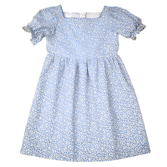 Vintage Floral Puff Sleeve Dress