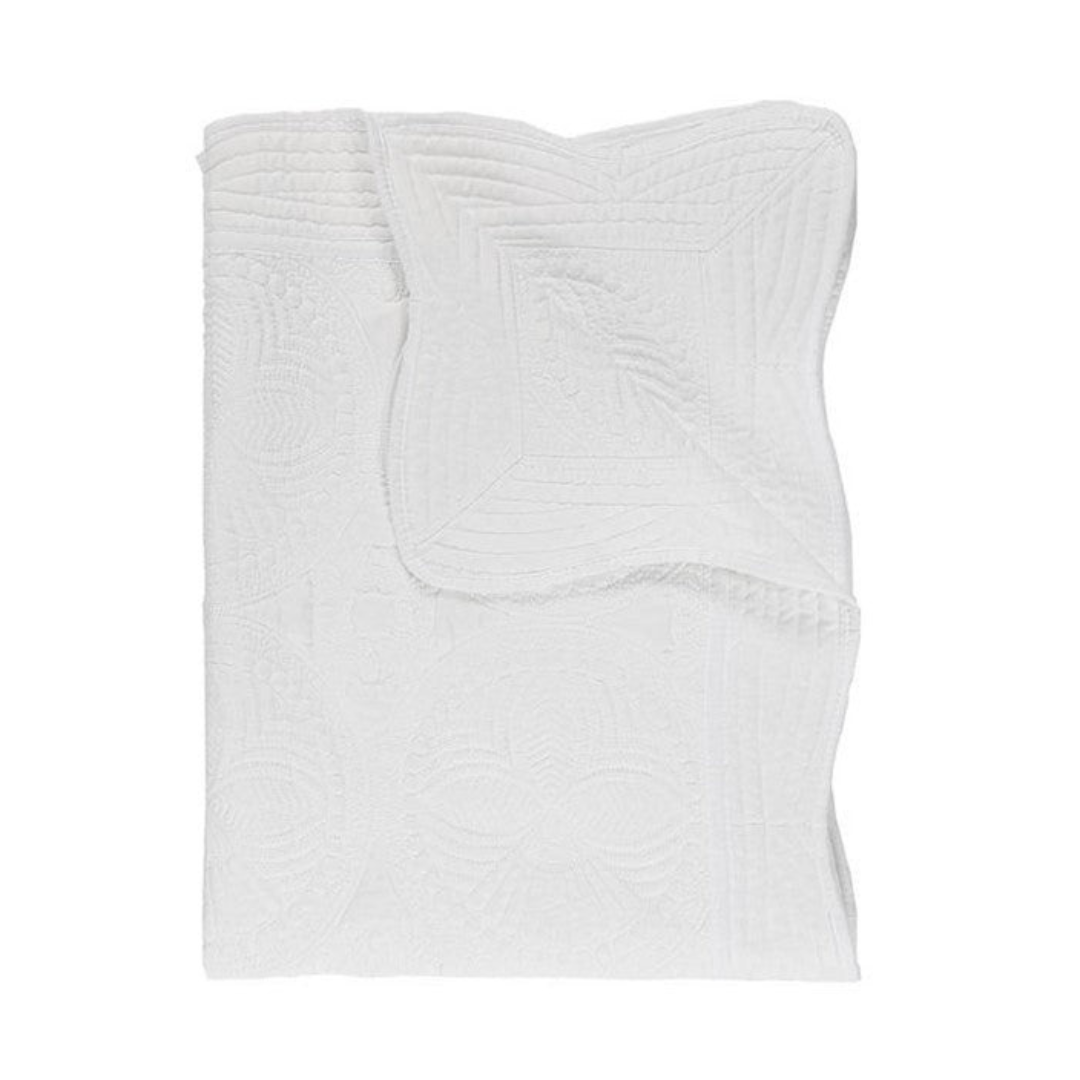 Monogram Quilt - White
