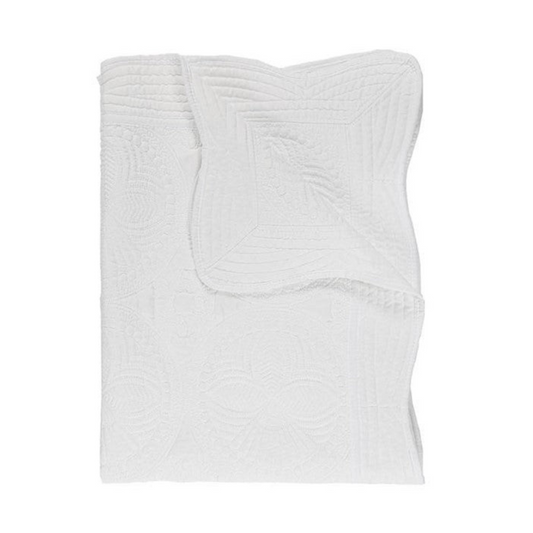 Monogram Quilt - White