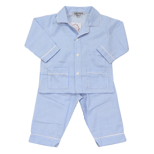 Blue Stripe Long PJs