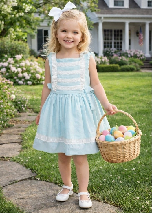 Classic Mint Lace Ruffle Dress