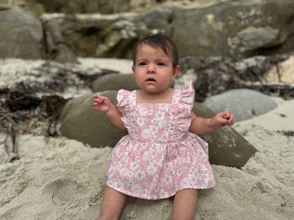 Casey Onesie Dress - Pink Floral