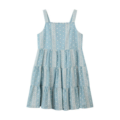Tess Dress - Blue Emb.
