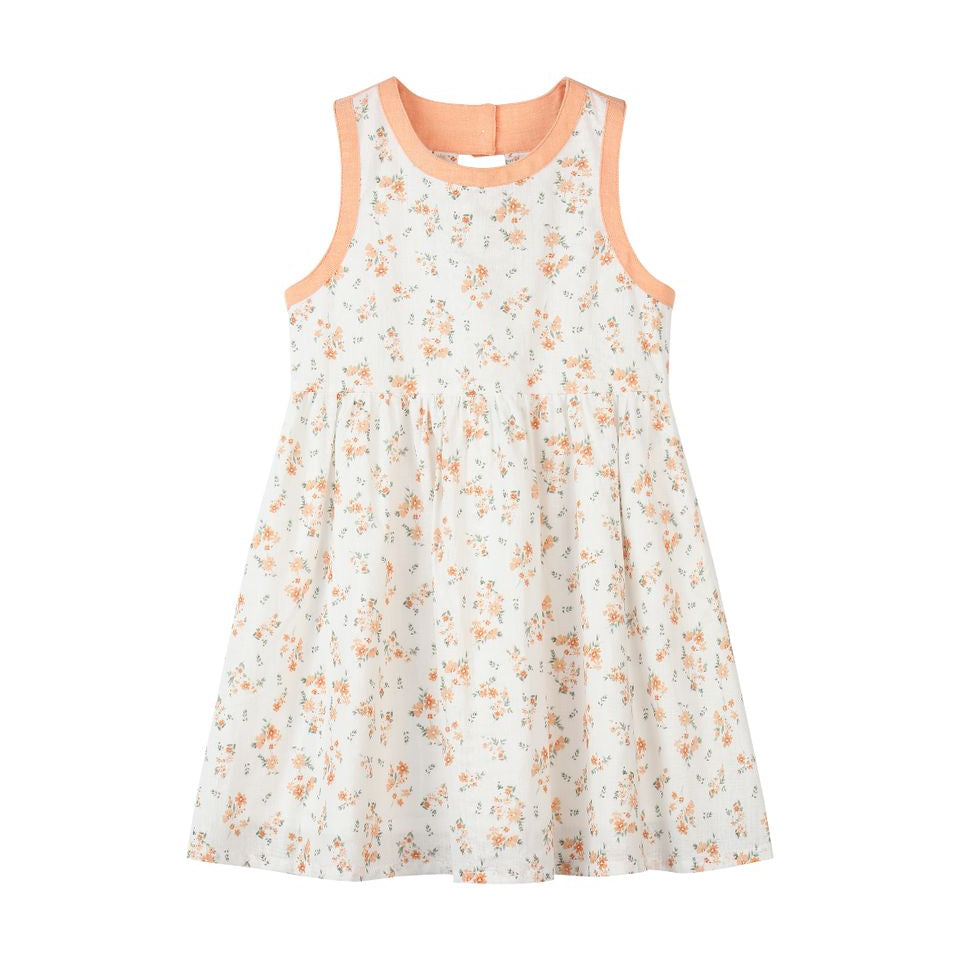Adele Dress - Orange Floral