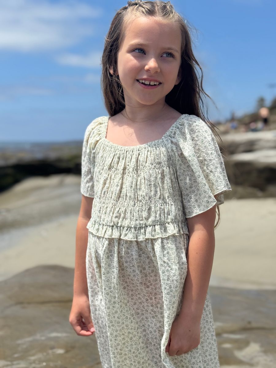 Piper Dress - Grey Floral