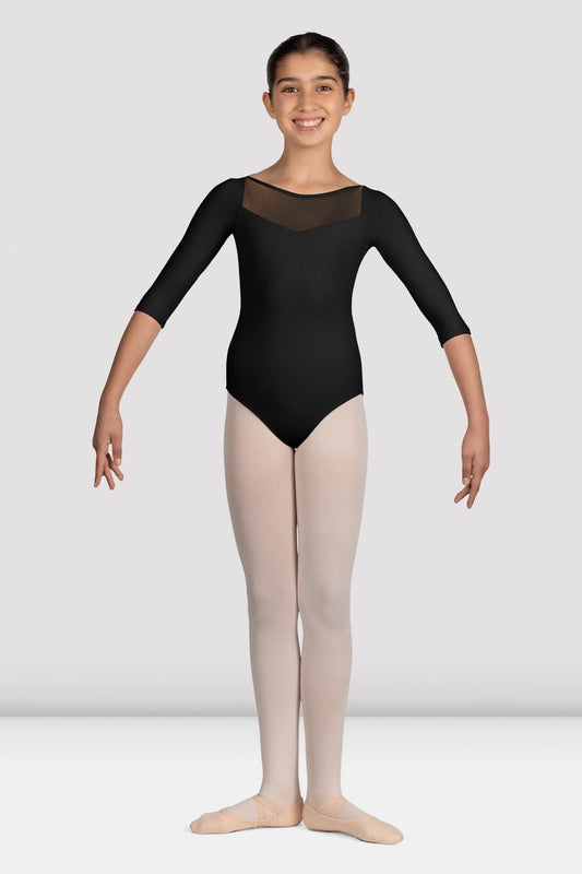 Girls 3/4 Sleeve Leotard - M122C