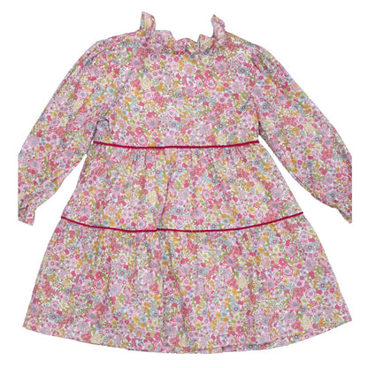 Zoe Dress - Raspberry Floral