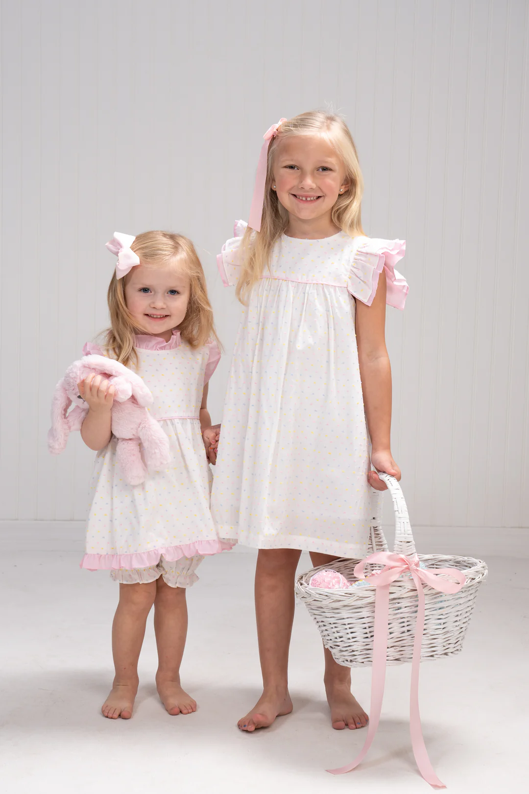 Raegan Bloomer Set - Pastel Swiss Dot