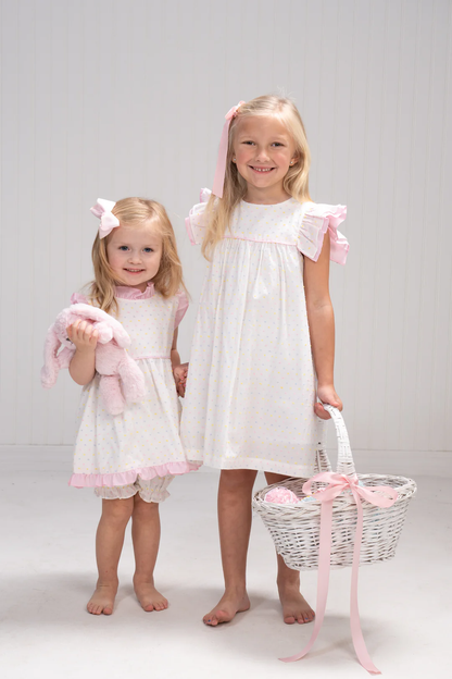 Raegan Bloomer Set - Pastel Swiss Dot