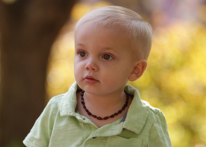 Amber Teething Necklace - Unpolished