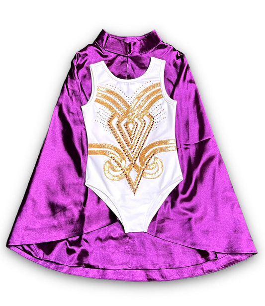 Purple & Gold Costume (Suit + Cloak)