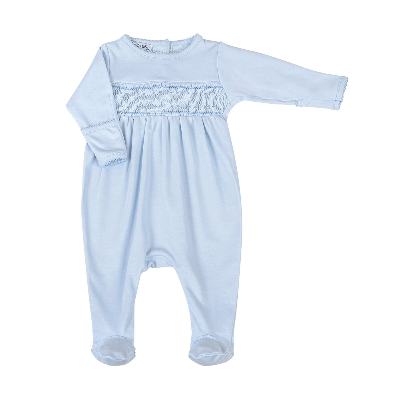 Blue Smocked Footie - 5312-415