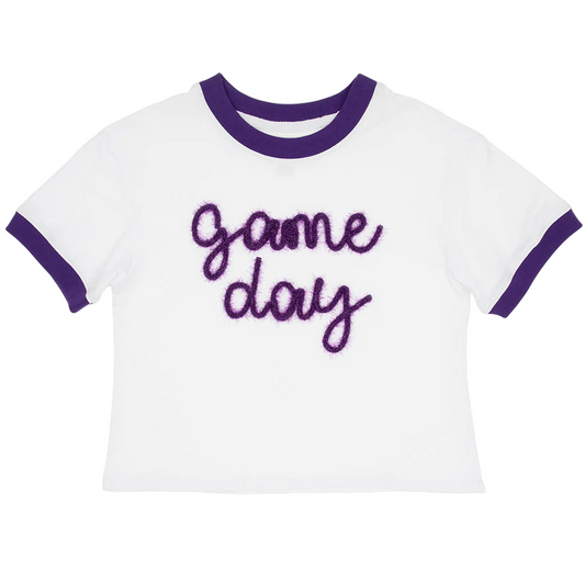 Tinsel Game Day Tee - Purple