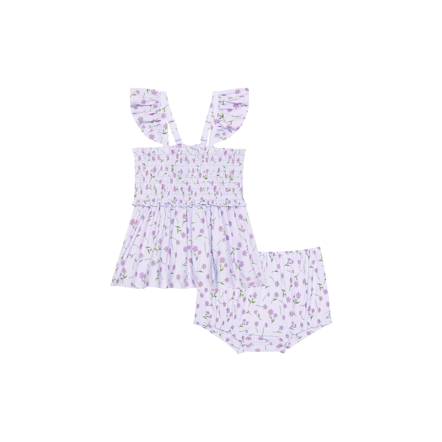 Jeanette Smocked Babydoll Bloomer Set