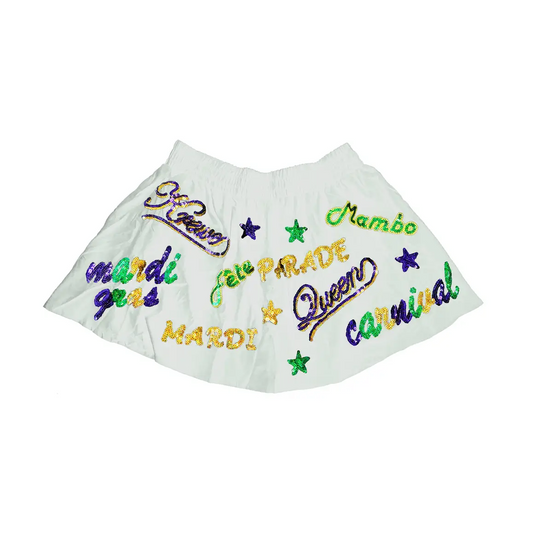 Mardi Gras Explosion Skort