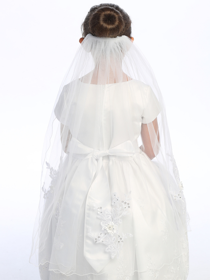 White Lace Veil - 30"
