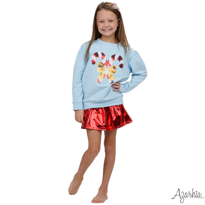 Sequin Candy Cane Sweatshirt