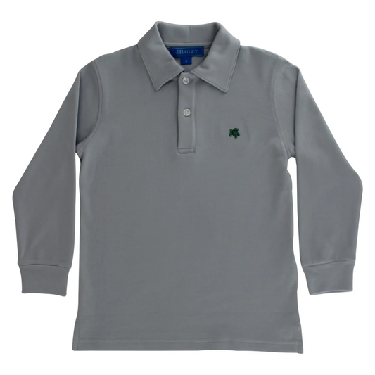 Harry L/S Polo - Gray