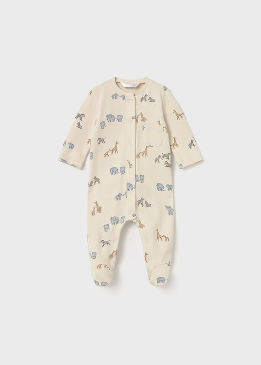 Safari Animals Print Footie