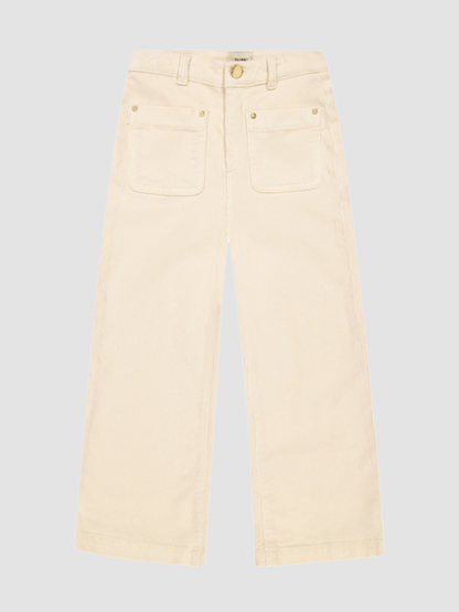 Lily Wide Corduroy Jean - Manilla