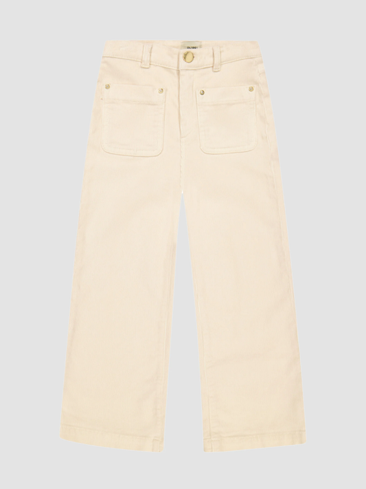 Lily Wide Corduroy Jean - Manilla