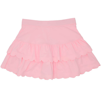 Scalloped Skort - Light Pink