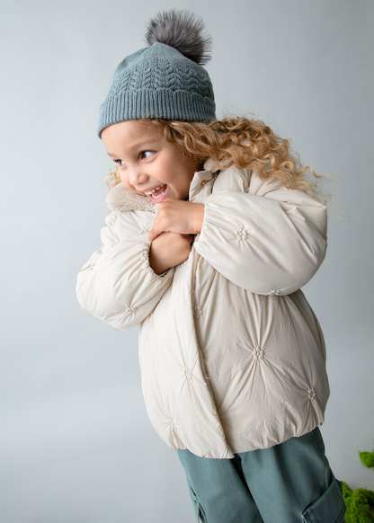 Padded Puffer Jacket - Sand