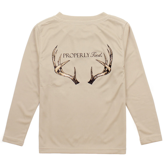 Perf. L/S Tee - Vintage Antler