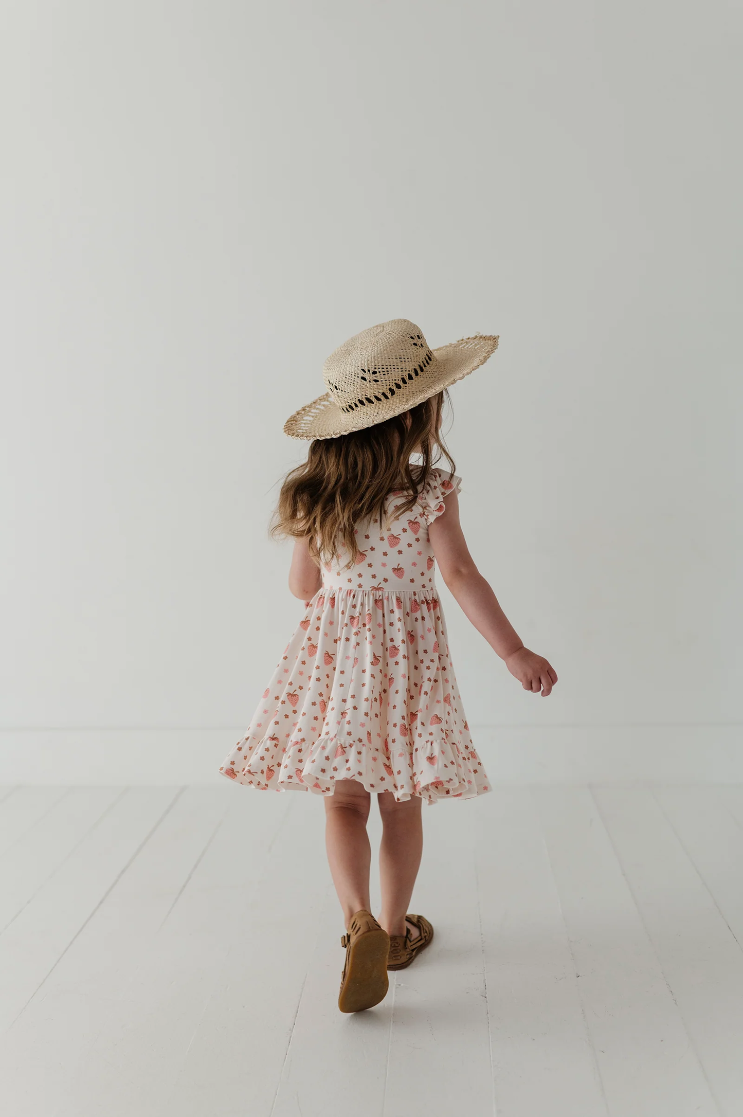 Strawberries - S/L Twirl Dress
