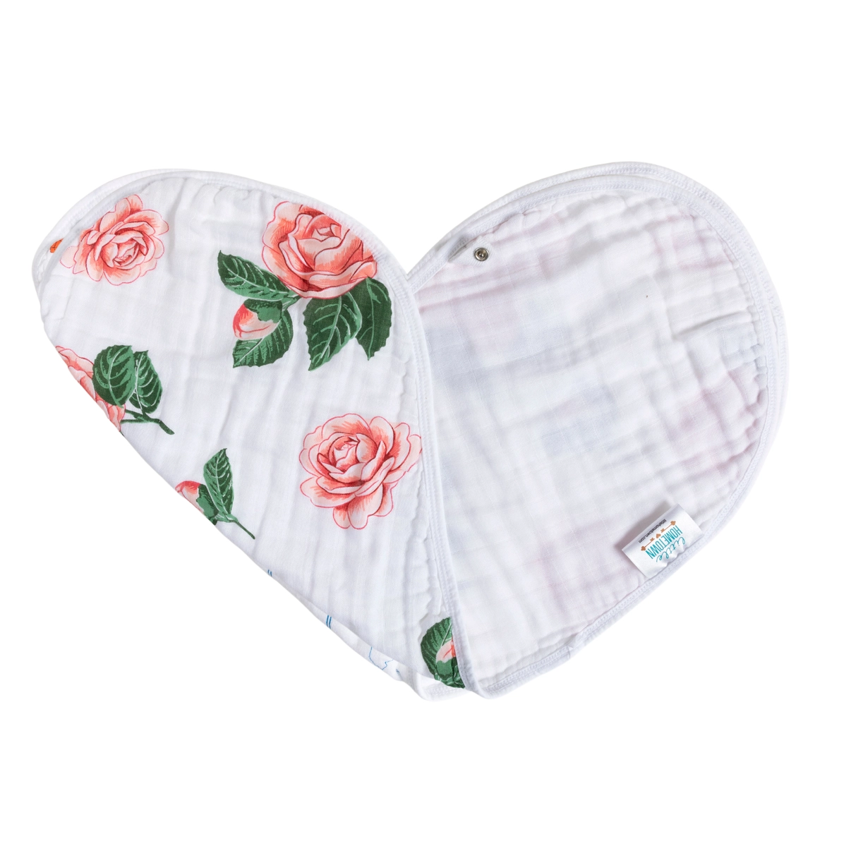 Burp Cloth & Bib: Camellia