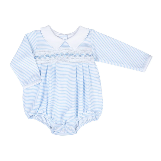 Lilly & Logan Smocked LS Boy Bubble