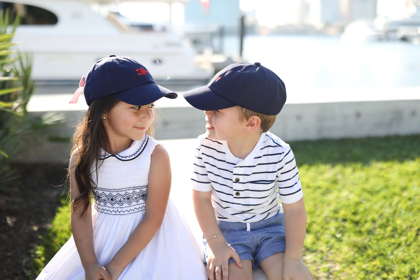 Navy Lobster Boy's Hat