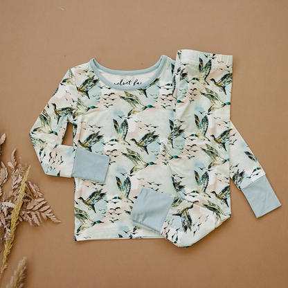Bamboo 2PC Set - Mallard Sky