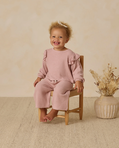 Ruffle Cozy Set - Rose