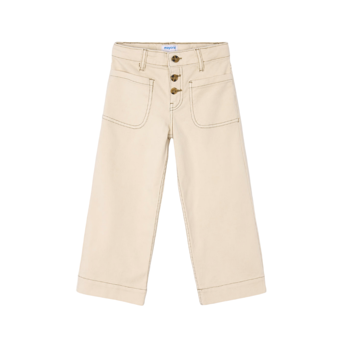 Girls Twill Pants - Almond