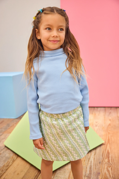 A Line Mini Skirt - Soho Jacquard
