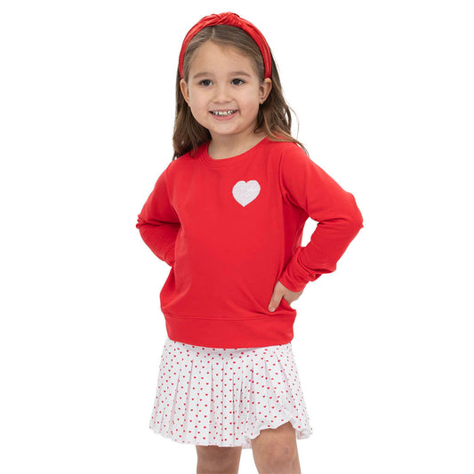 Sequin Heart L/S Tee